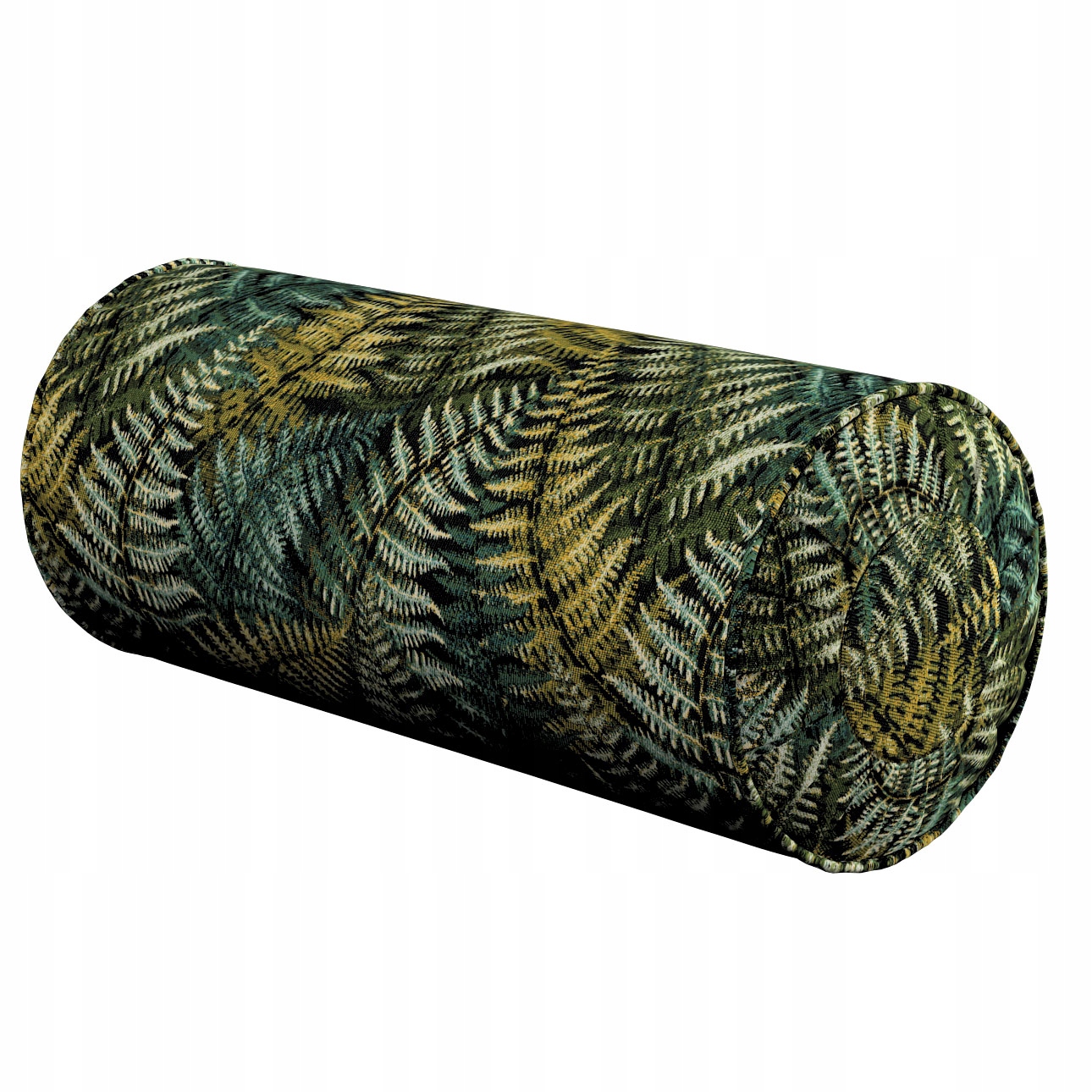 Polštář váleček s záložkami Ø20 x 50 cm zelený