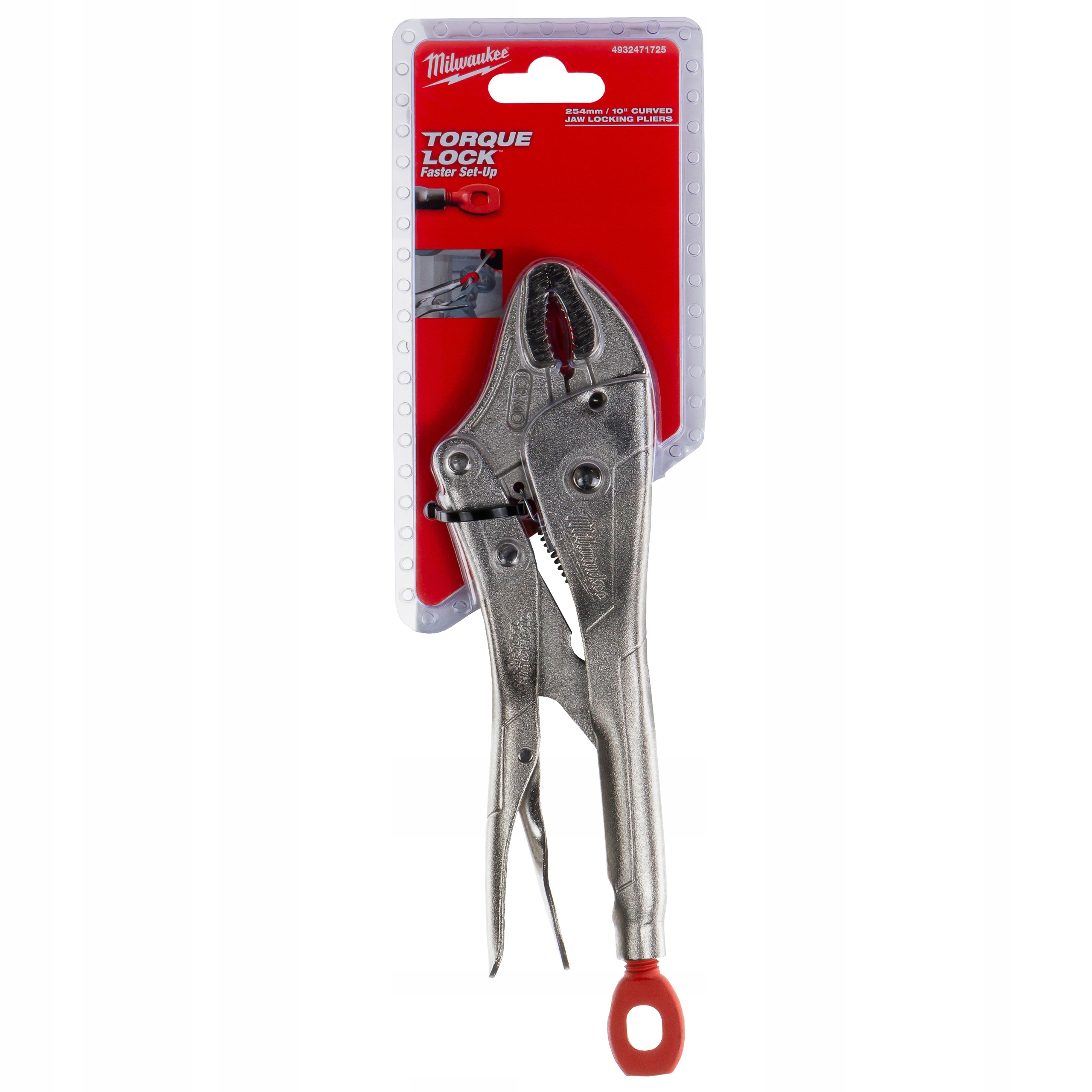 Upínací kleště Torque Lock Milwaukee s nastavitelným rozsahem 51 mm, zahnuté, 10"