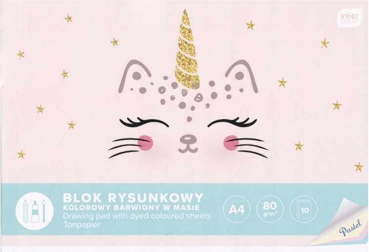 

Blok rysunkowy A4 Pastelowy Interdruk