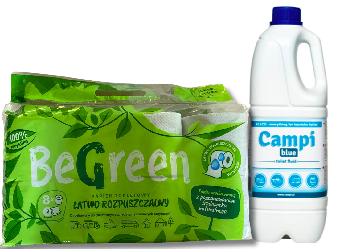 TOALETA PRZENOŚNA DLA CHORYCH SENIORA PRZENOŚNE WC + PAPIER 8 rolek+PŁYN 2L Kod producenta 8850M/GR