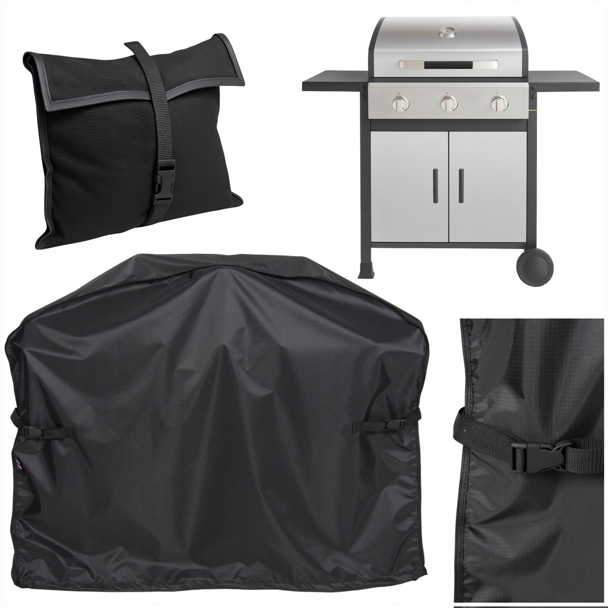 Ochranný obal na plynový gril Voděodolný Uv zahradní 165x61x110 Pásy