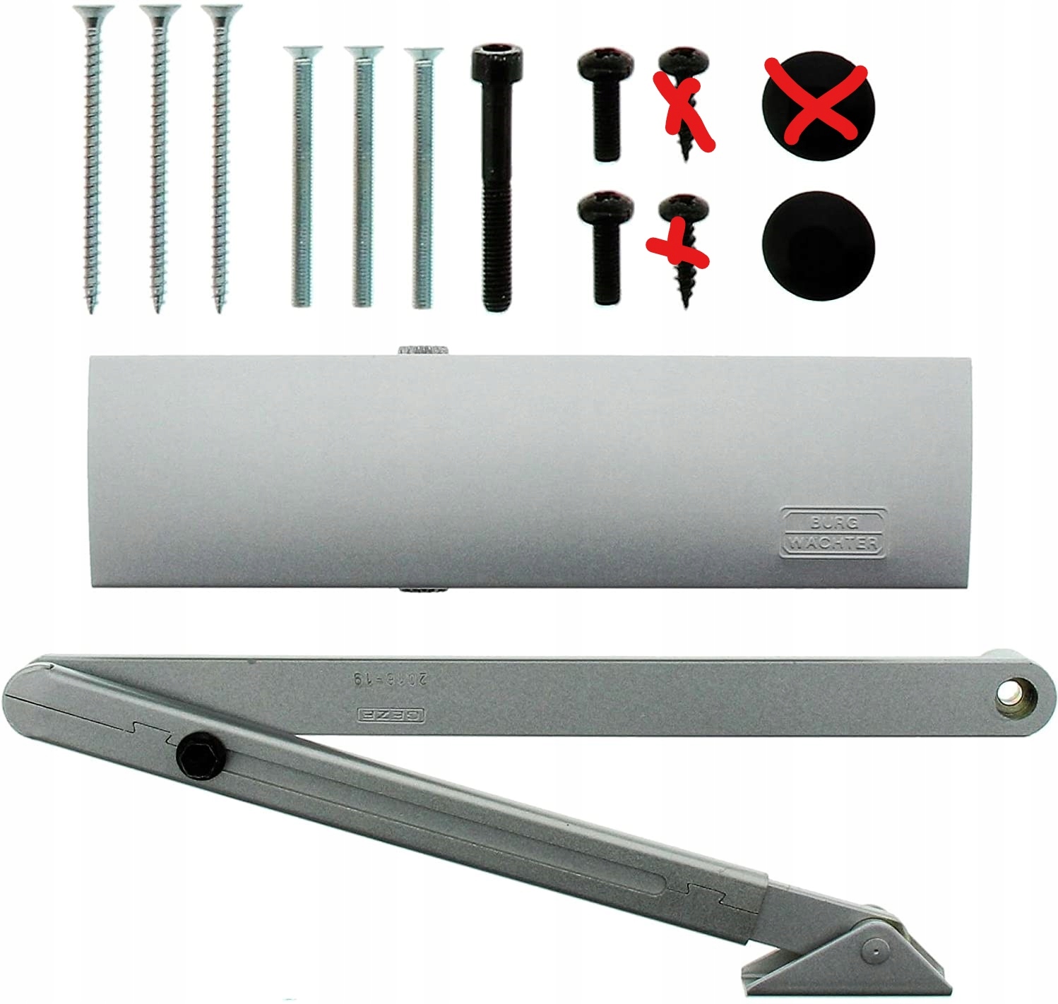 SAMOZAMYKACZ DO DRZWI BURG-WACHTER TS 2000V Zastosowanie do drzwi wewnętrznych