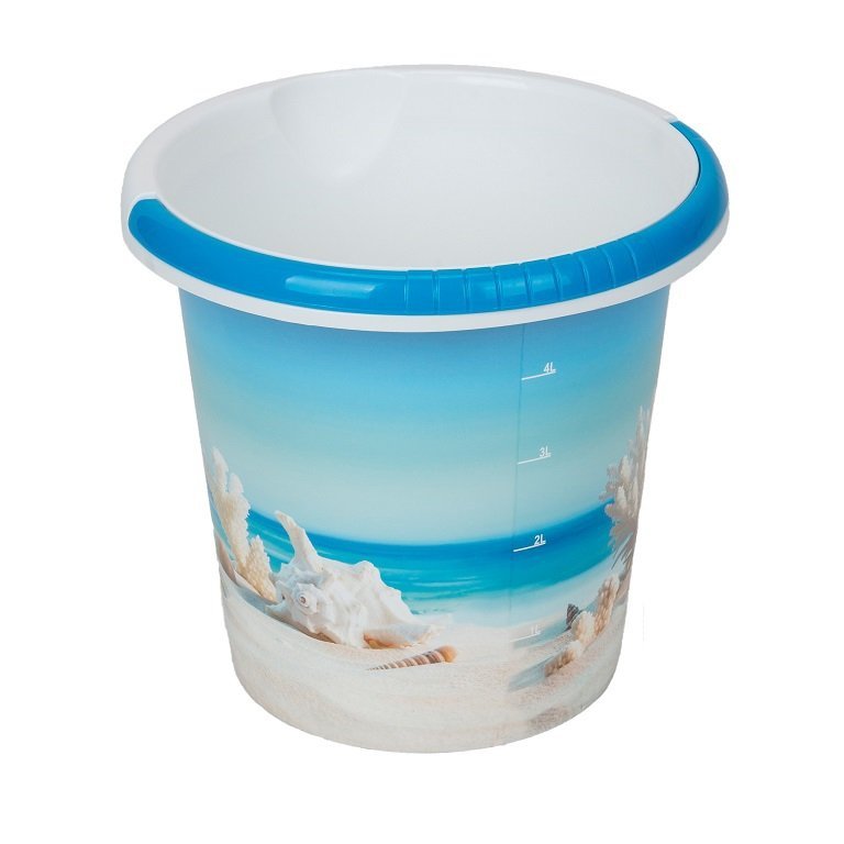 Wiadro wiaderko do domu 5 litrów - 1 sztuka Muszelki