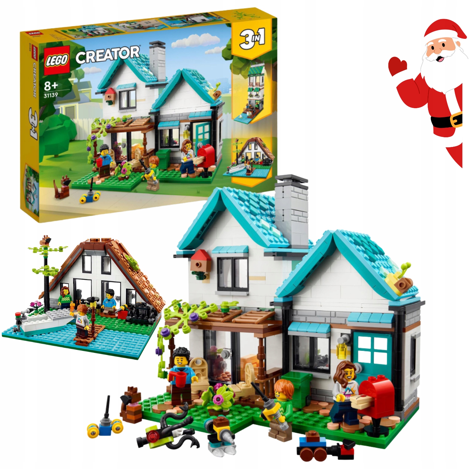 Klocki Lego Creator 31139 Przytulny Dom Figurki Grill Dom 3W1 Dla Dzieci