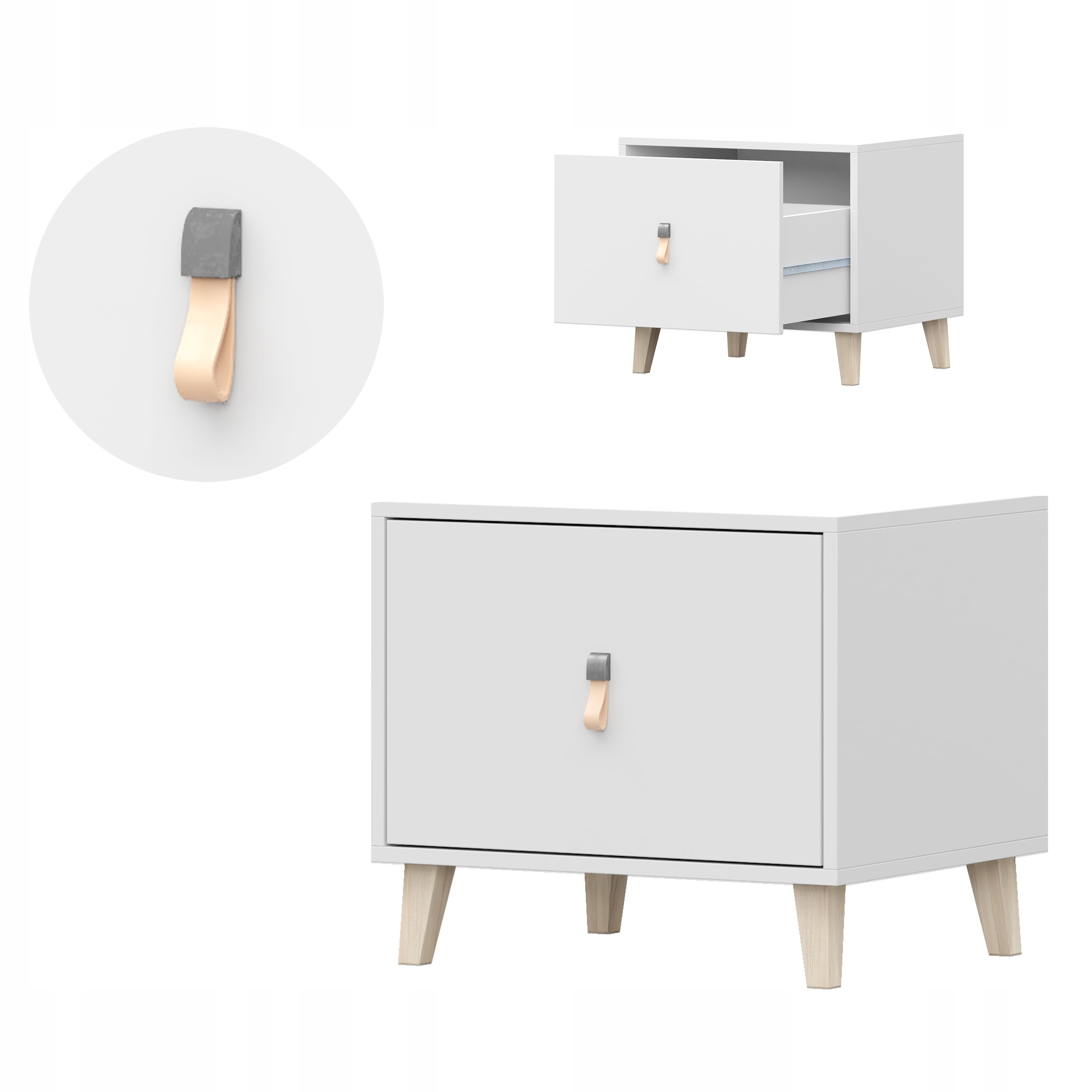 System Noční stolek Figo nábytek pro mládež šuplík bílá Výrobce Pl