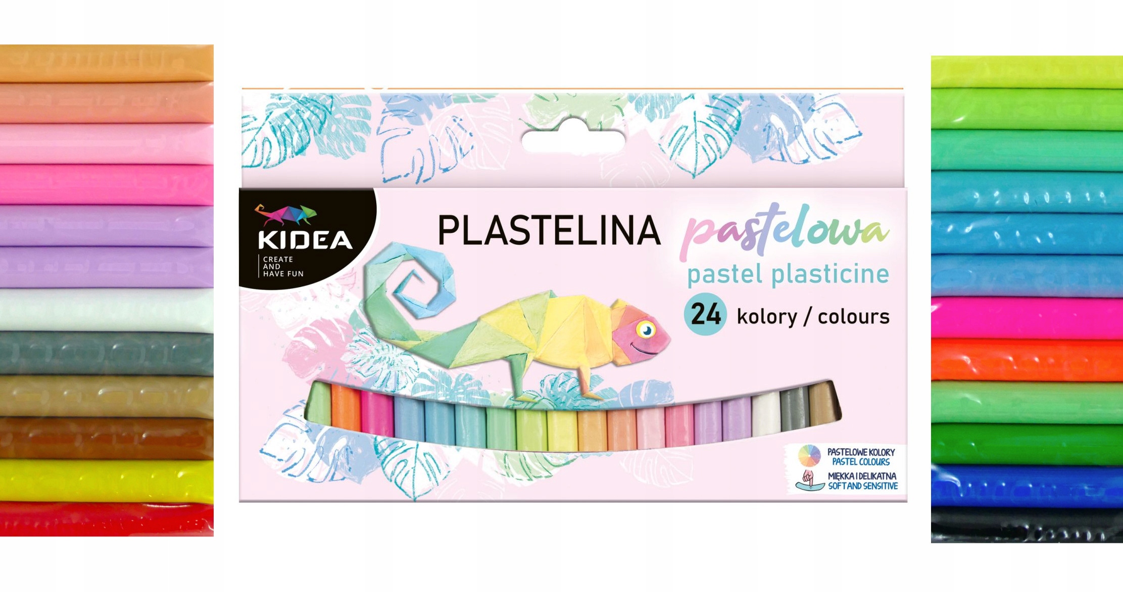 

Kidea plastelina pastelowa 24