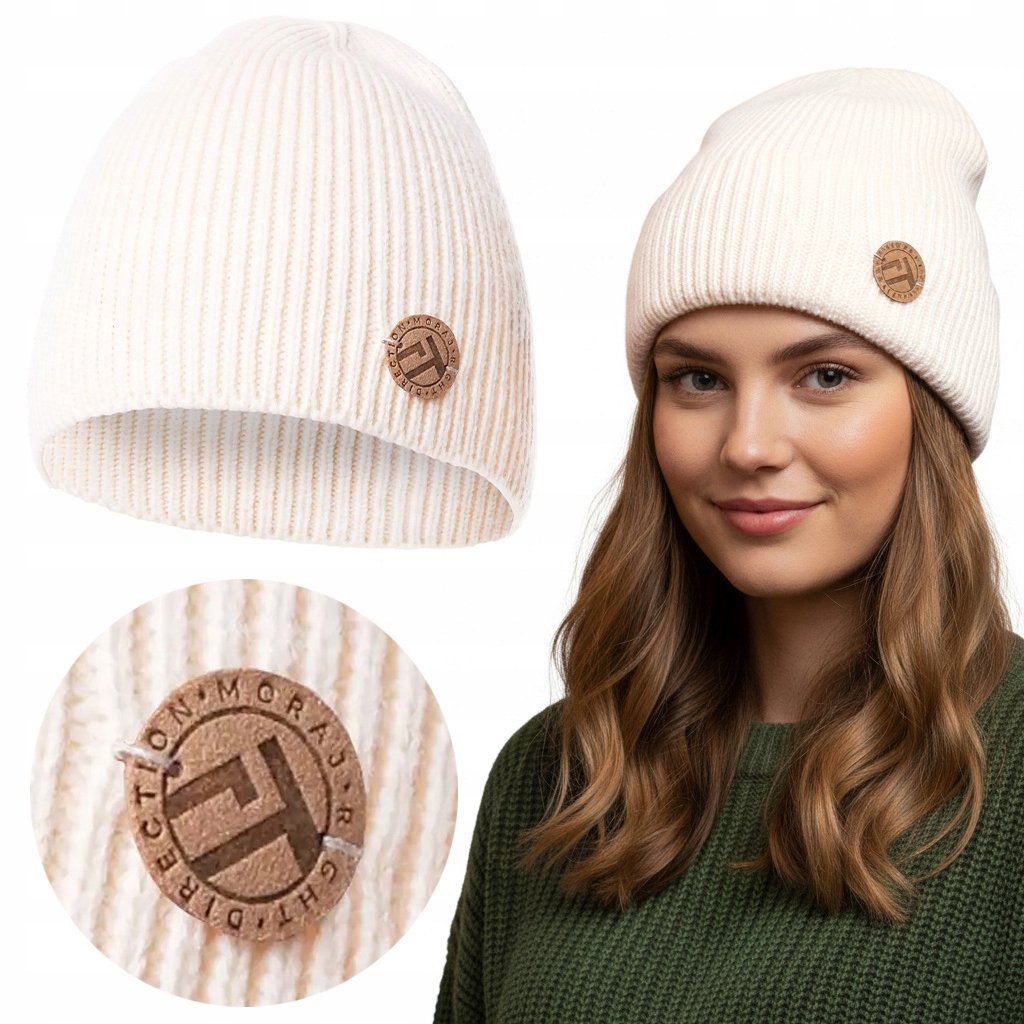 Módní dámská Čepice Moraj Stylová čepice s pruhy Univerzální