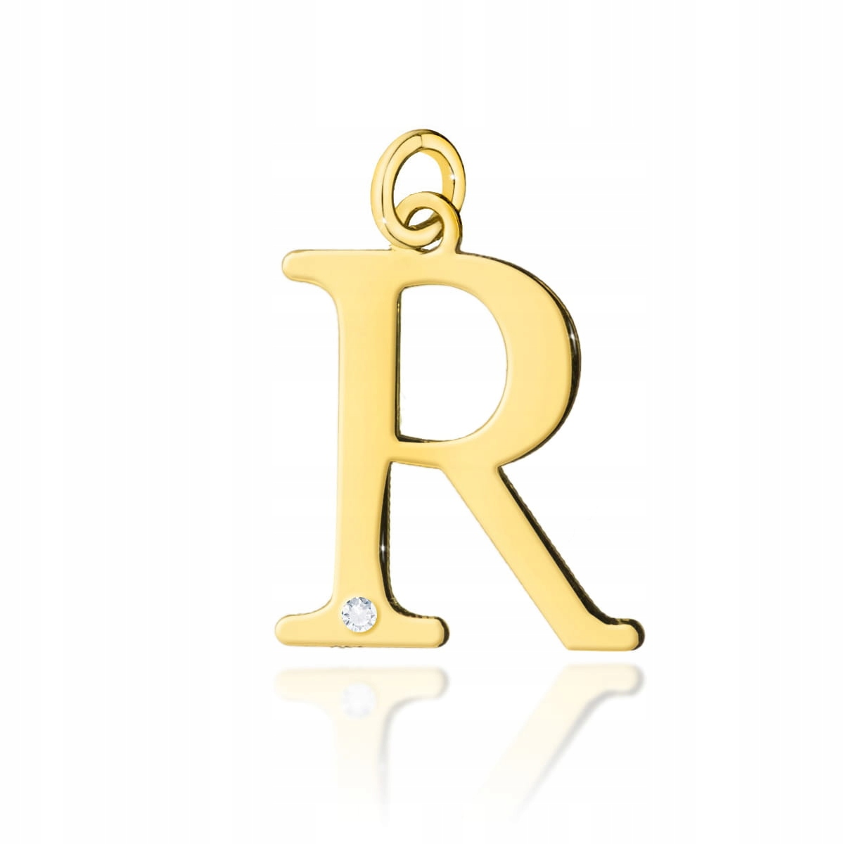 

Złota Zawieszka Litera R 585 Brylant 0,005 ct