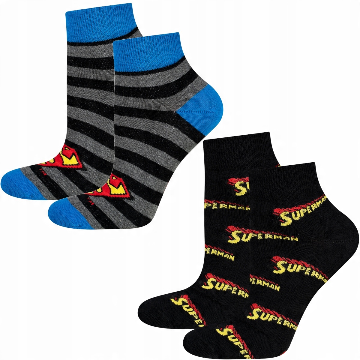 

2x Zakostki Soxo Superman Śmieszne Skarpetki
