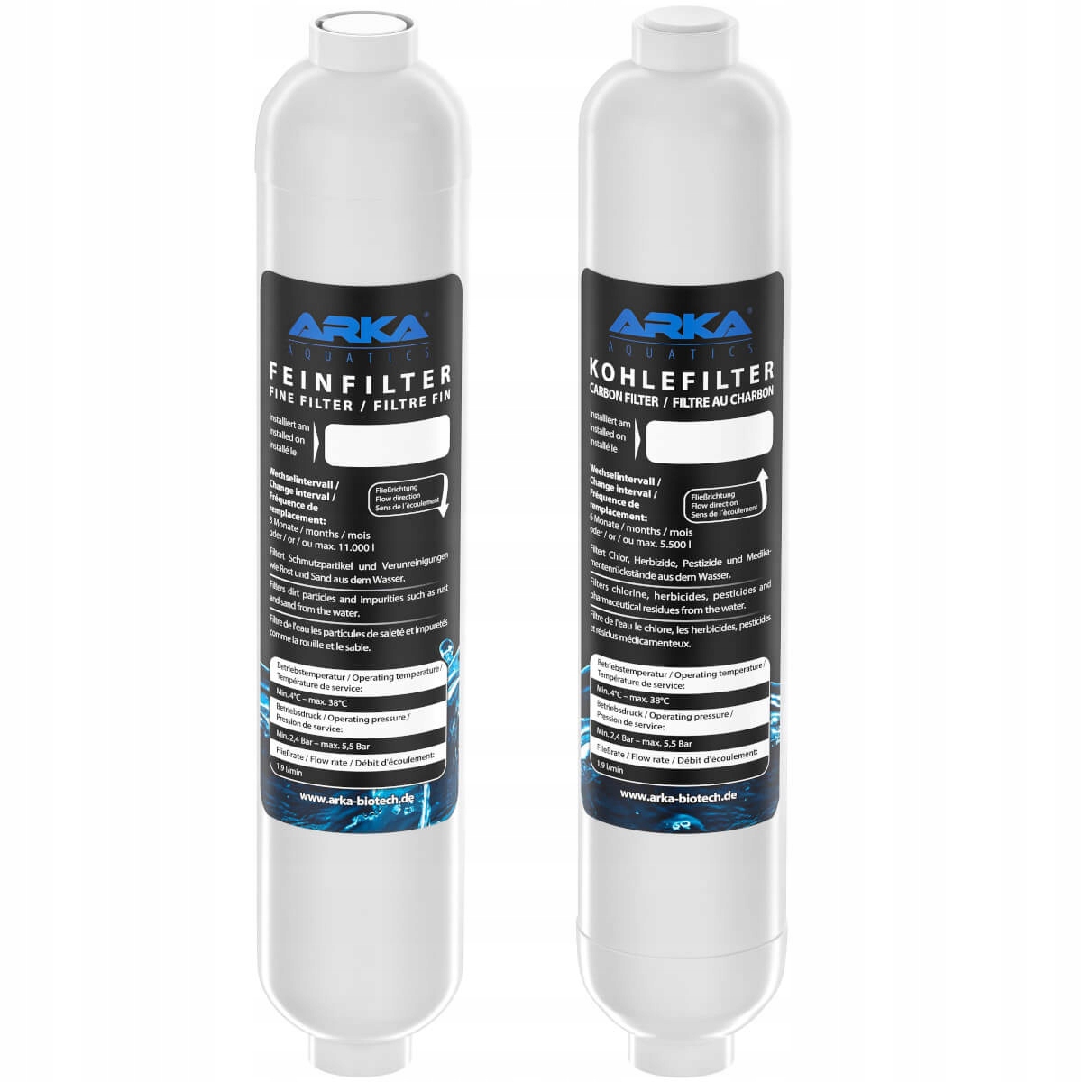 Levně Arka Fine&Carbon Filtrační vložky Ro myAqua 190/380
