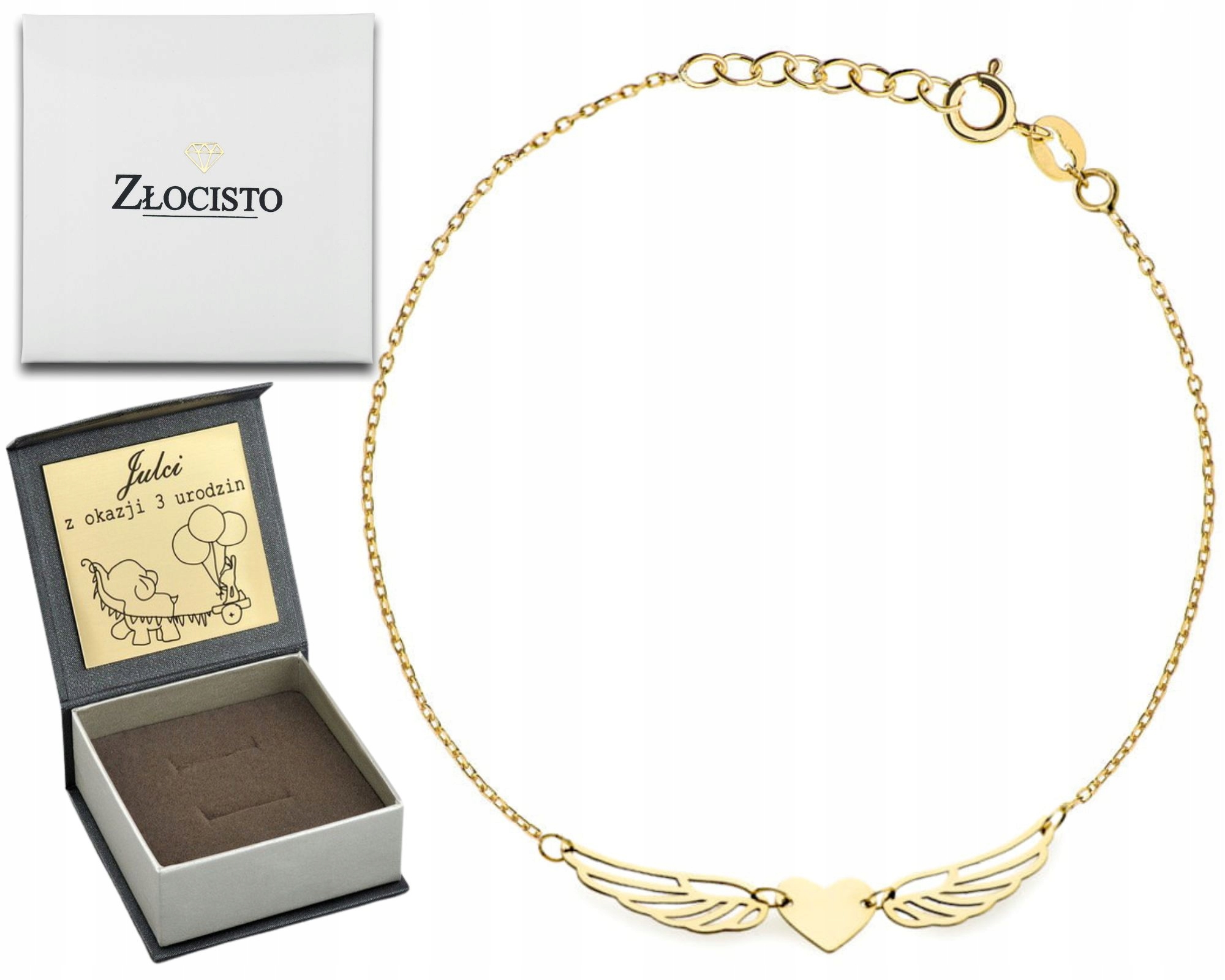 Zlatý Náramek Srdce