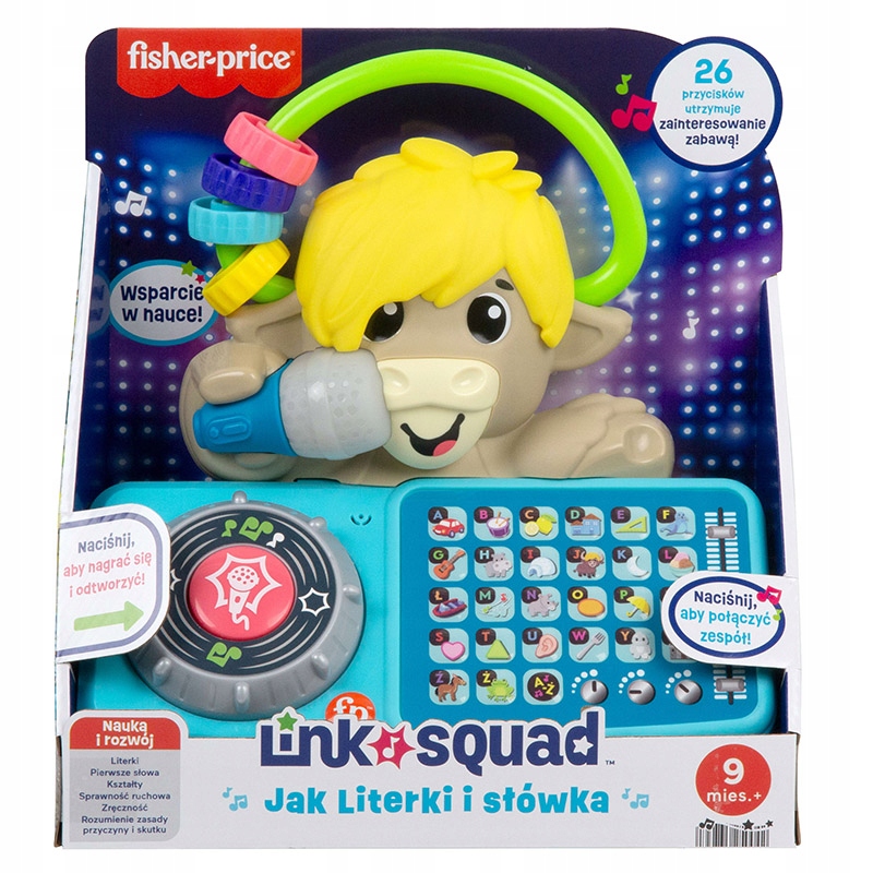 FISHER-PRICE LINKIMALS SQUAD ZABAWKA INTERAKTYWNA JAK LITERKI I SŁÓWKA 9M+ Język polski