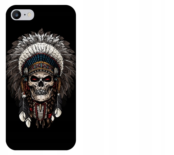 

Etui pokrowiec iPhone 8 Indianin czaszka