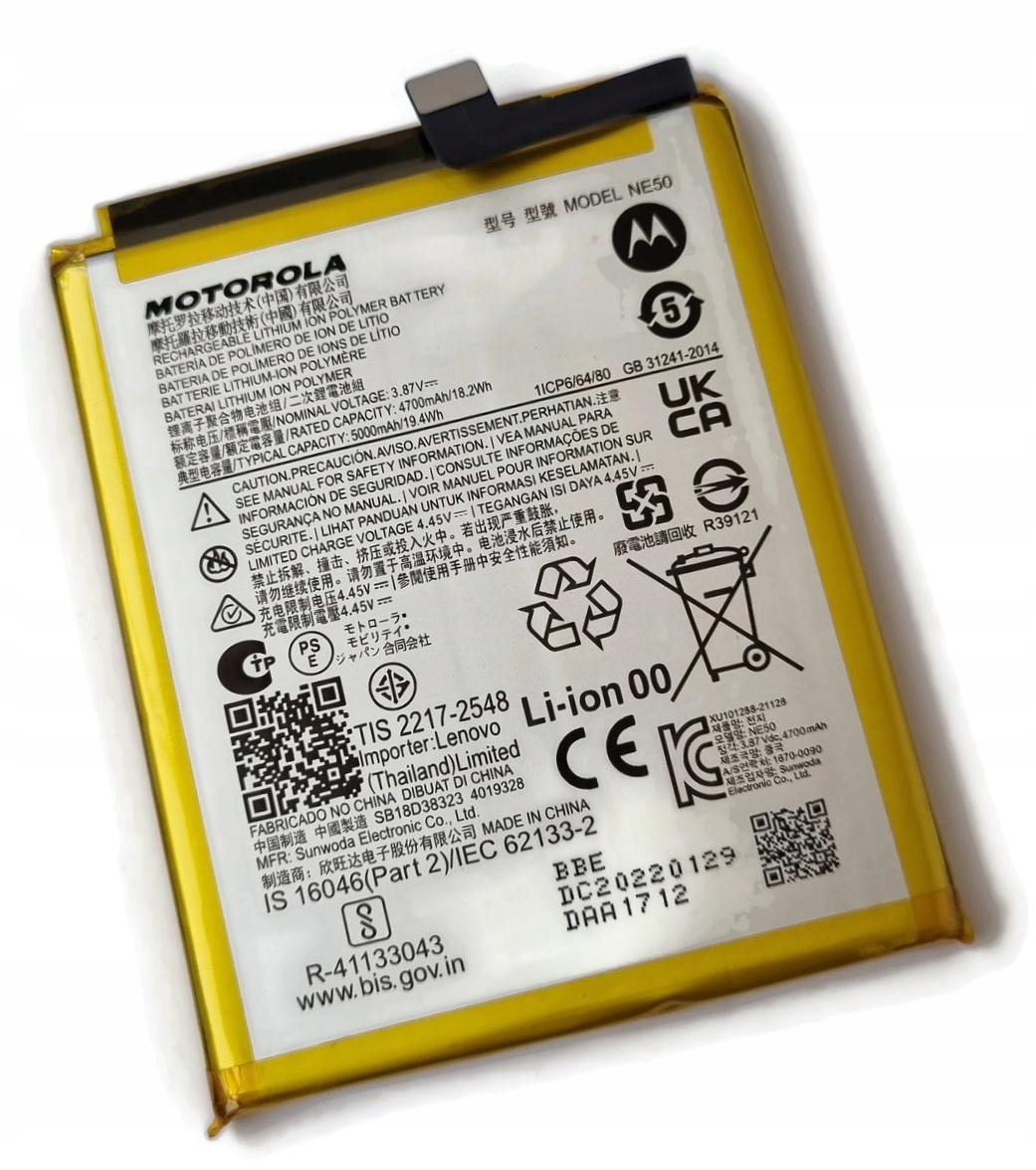 Org Nowa oryginalna bateria NE50 do Motorola Moto G52 G72 G82