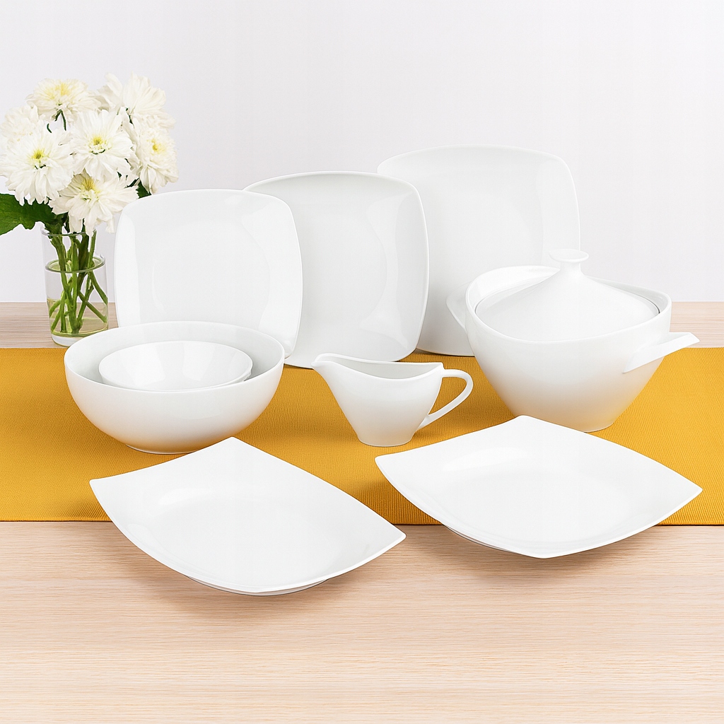 Serwis obiadowy porcelanowy MariaPaula Biała na 6 osób (24 el.)Altom