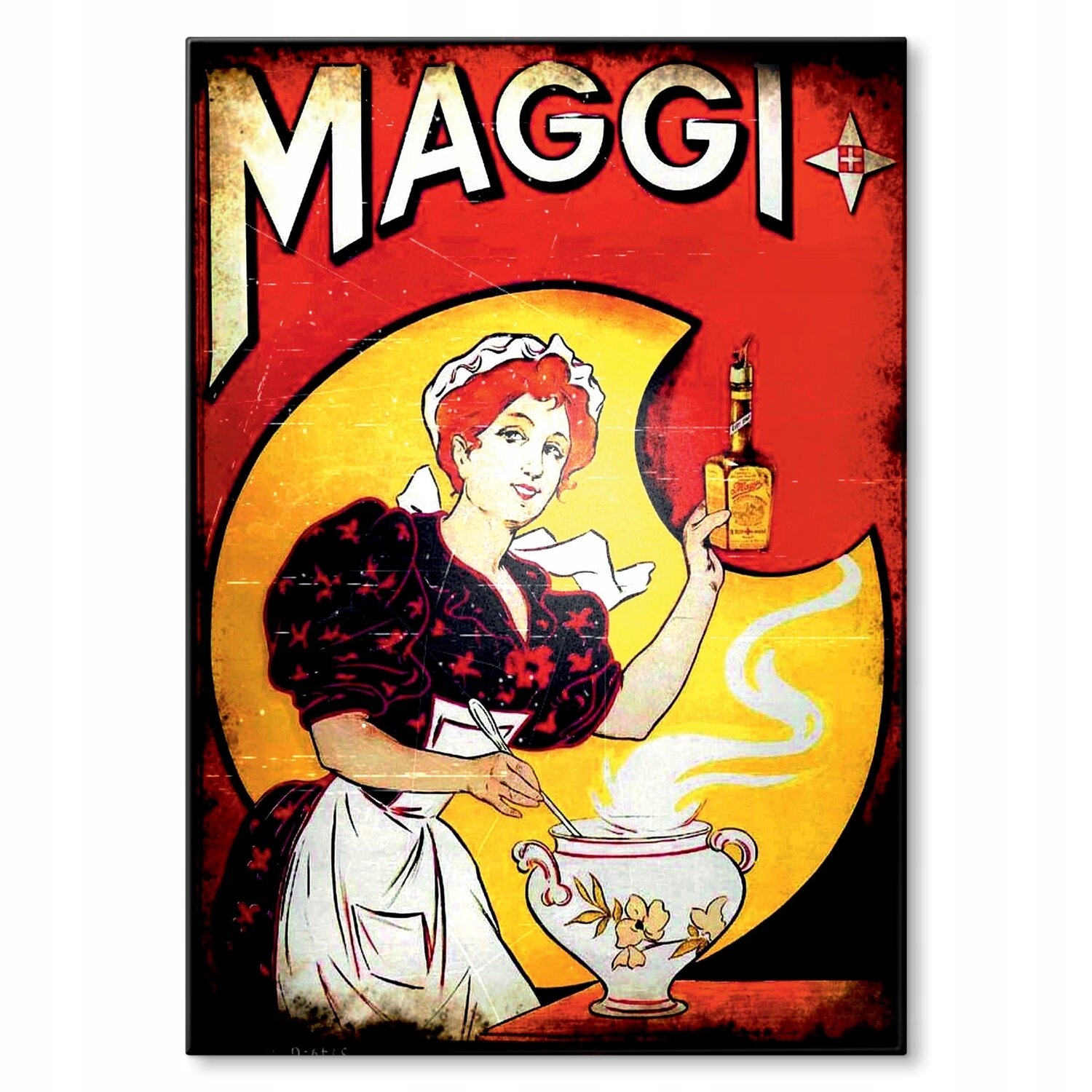 Kovový plakát Reklama Maggi Dárek 22 x 31 cm