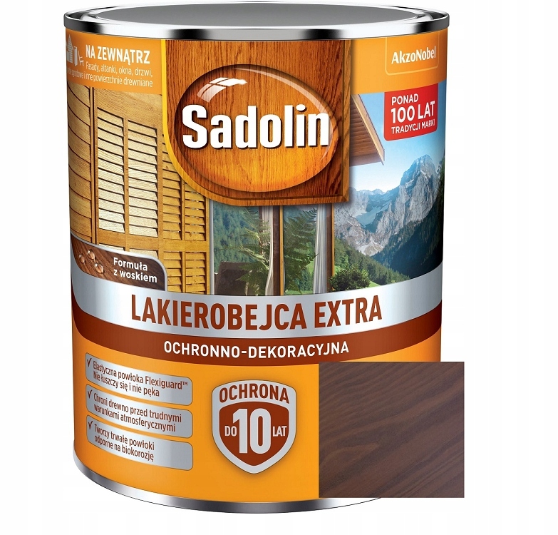 Sadolin Extra Lakierobejca Do Drewna Orzech Włoski 5L