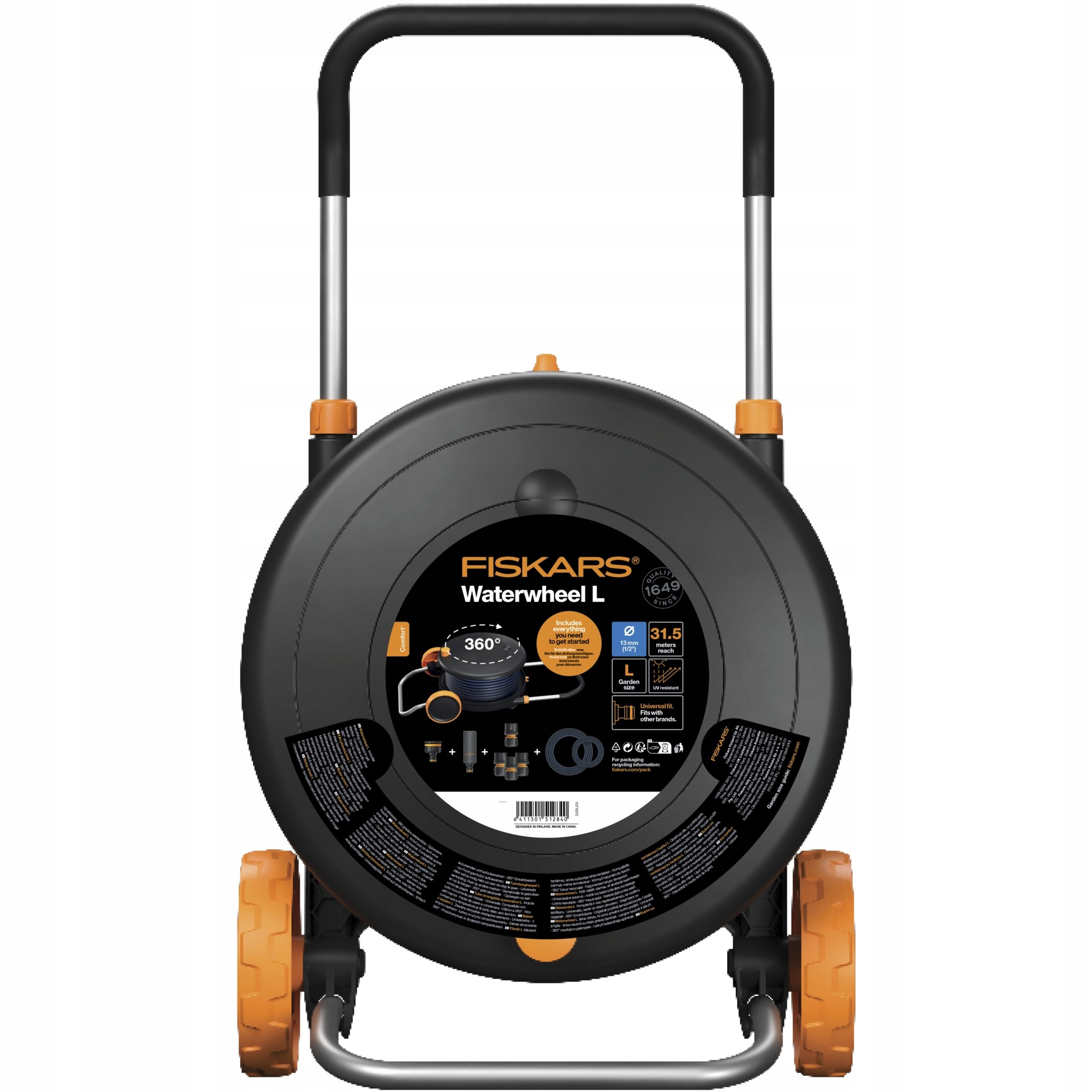 Fiskars 1071670 Comfort Bubon s hadicou L 13 mm_1/2″ 30 m