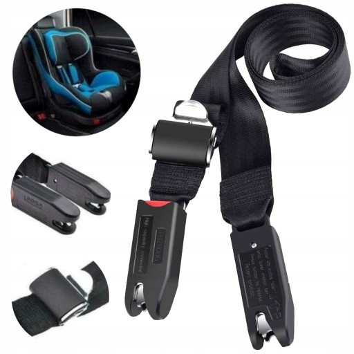 UNIWERSALNY PAS SAMOCHODOWY DO FOTELIKA ISOFIX Producent części Inny