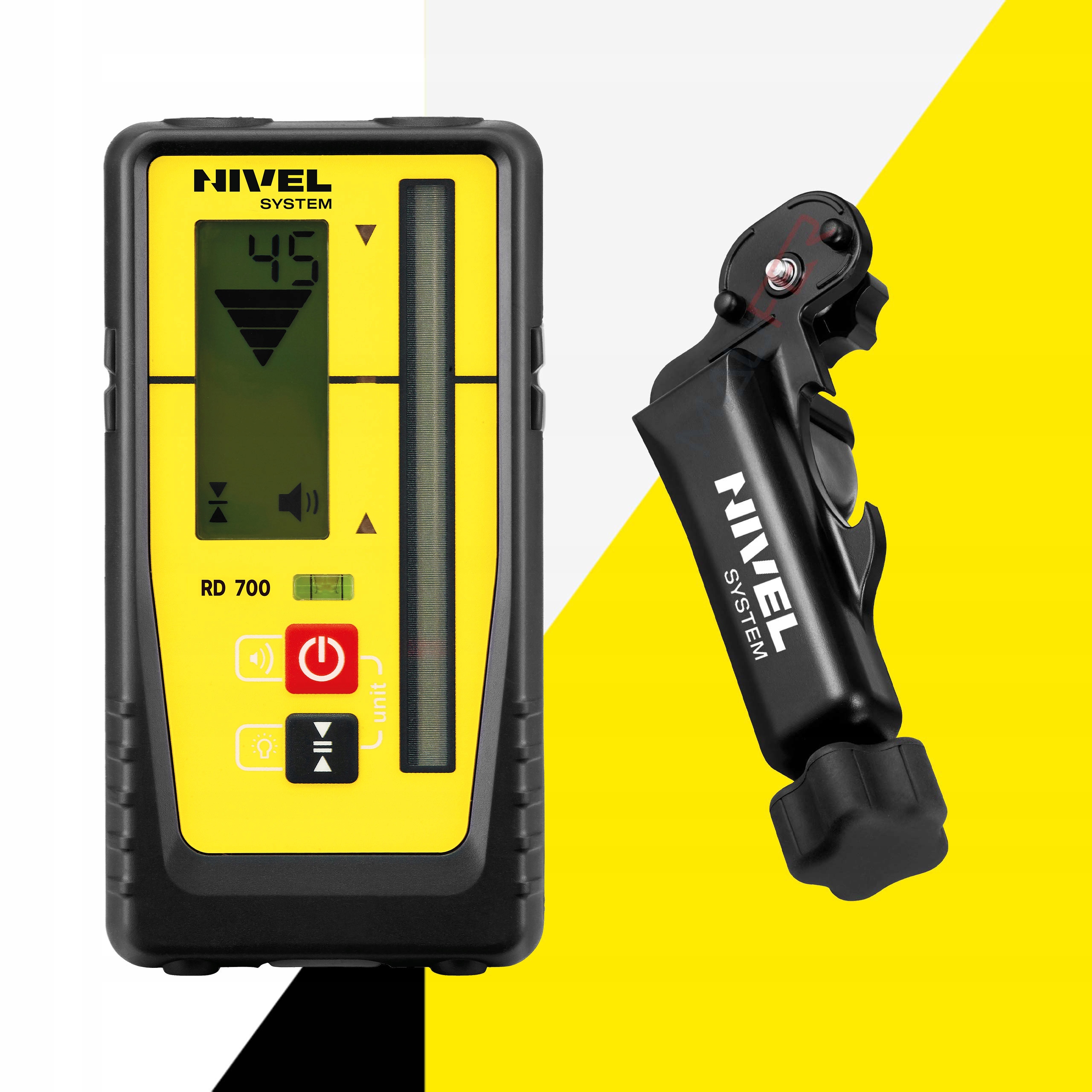 NIWELATOR TERENU NIVEL SYSTEM NL520R DIGITAL LASER OBROTOWY + STATYW + ŁATA Stopień ochrony IP54