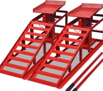 Najazd samochodowy AppTech z podnośnikiem hydraulicznym 5T szerokość 280 mm