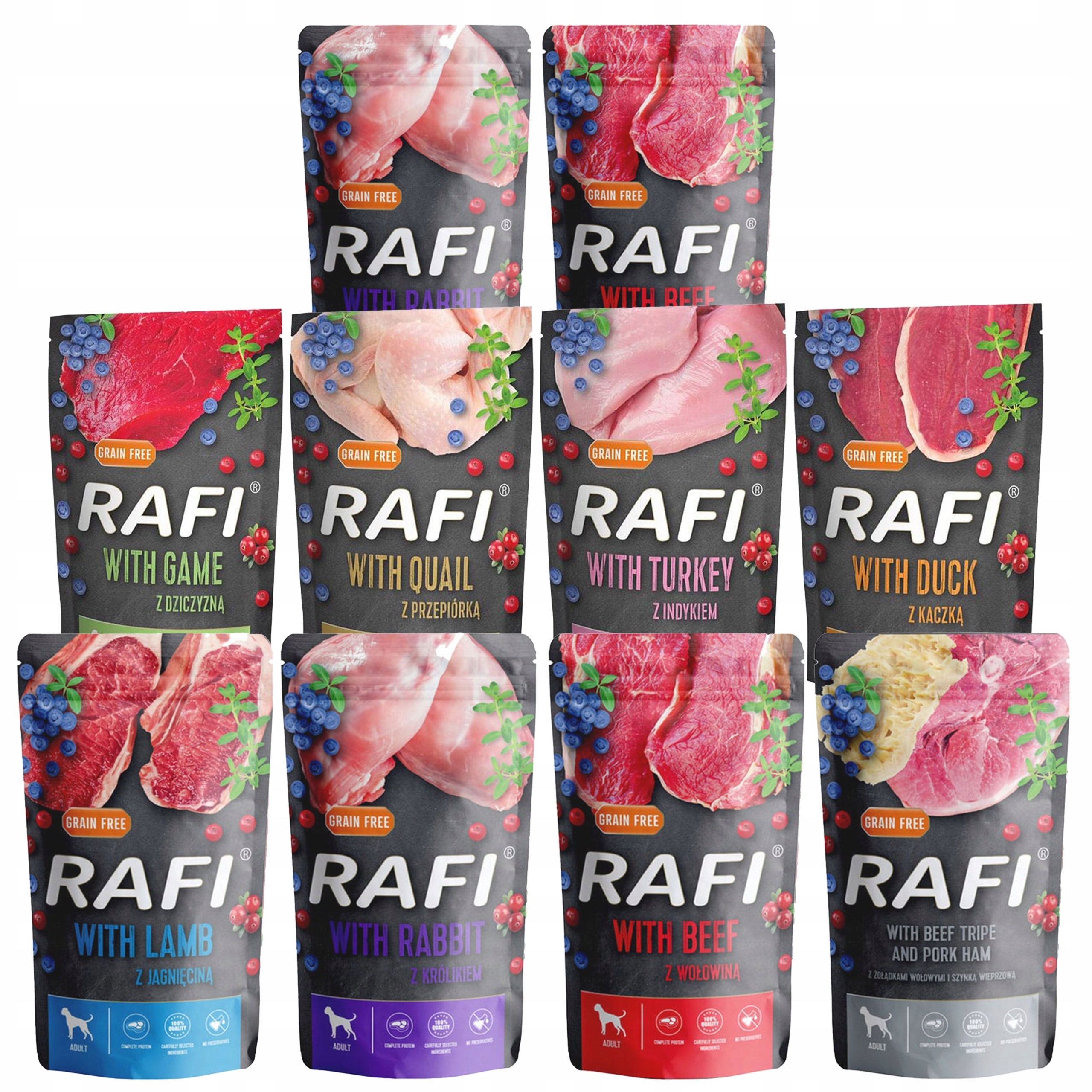 Dolina Noteci Krmivo pro psa Rafi mix chutí 10 x 500 g