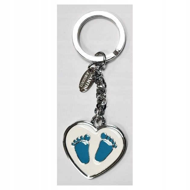 Brelok Breloczek Zawieszka do kluczy SERCE stópki Marka inna