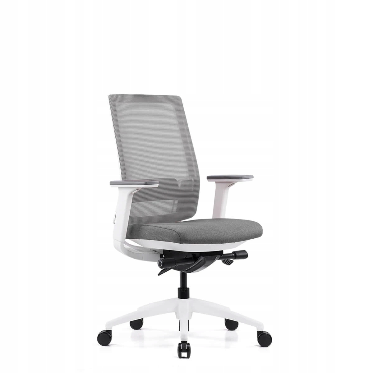 Fotel biurowy ergonomiczny biały regulacje design