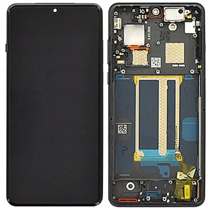 100% Wyświetlacz LCD Service Pack Ramka OnePlus 13 5G Czarny