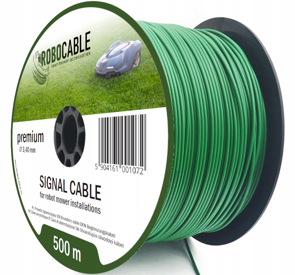 Kabel pro omezování obvodu robotické sekačky 500 m, zesílený, 3.4 mm