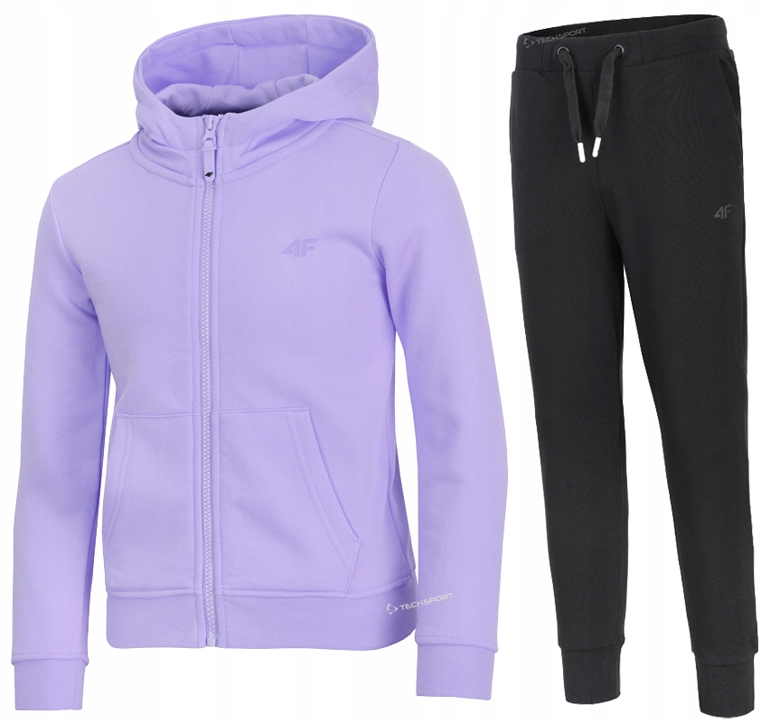 

4F Dziewczęcy Dres Komplet Bluza Spodnie 158