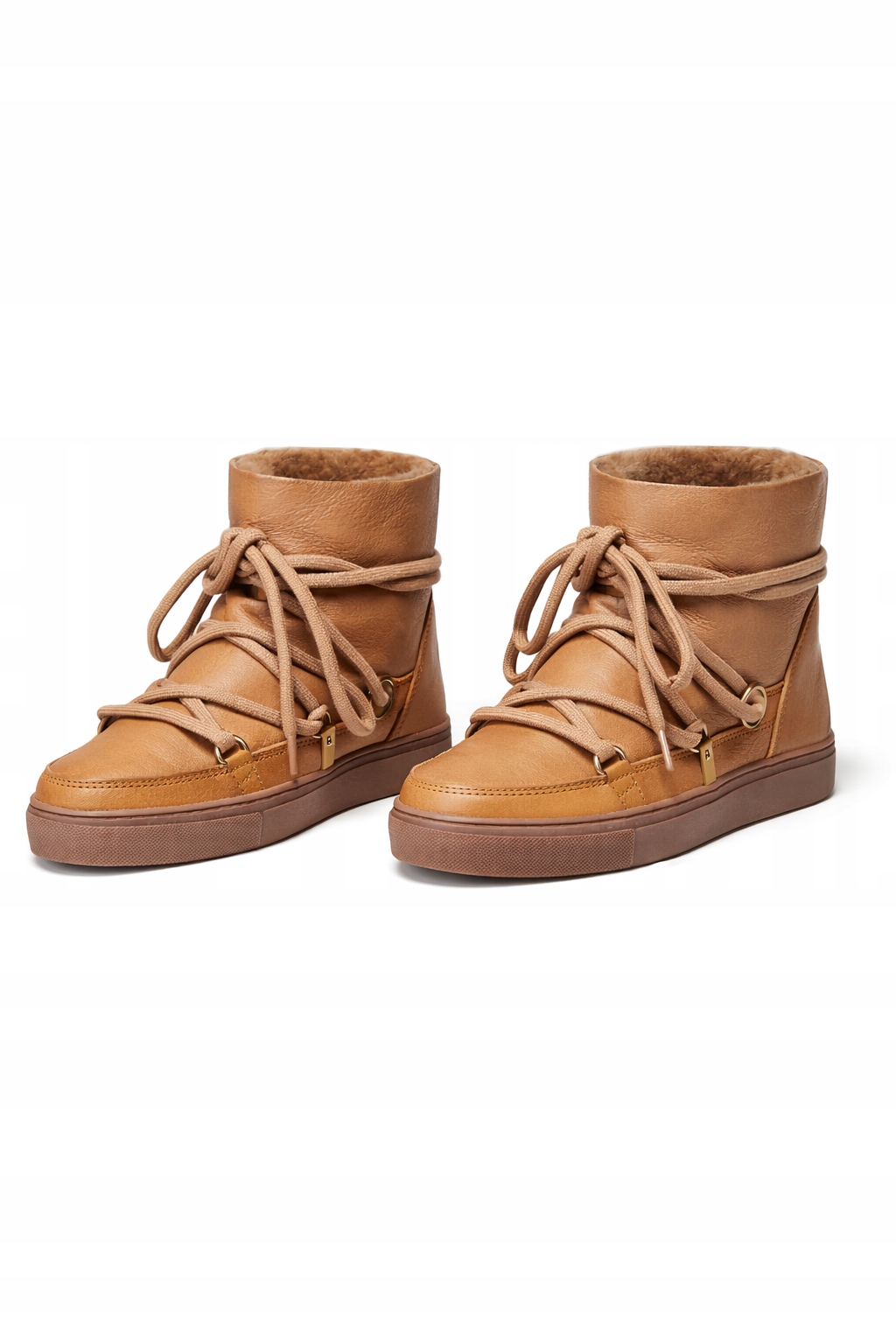 Inuikii Dámské Béžové Kožené Zateplené Sněhule 38 I3C