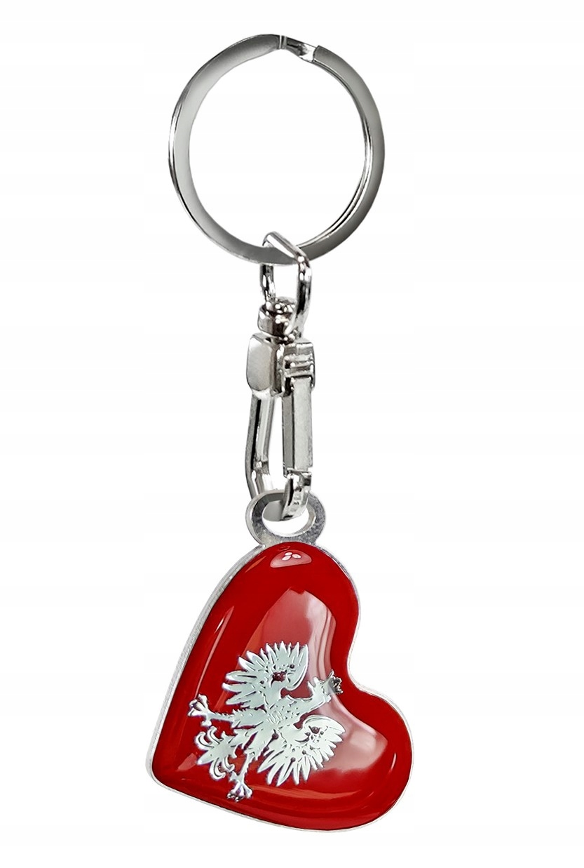 

Brelok Czerwony Do Kluczy 3D Godło Orzeł