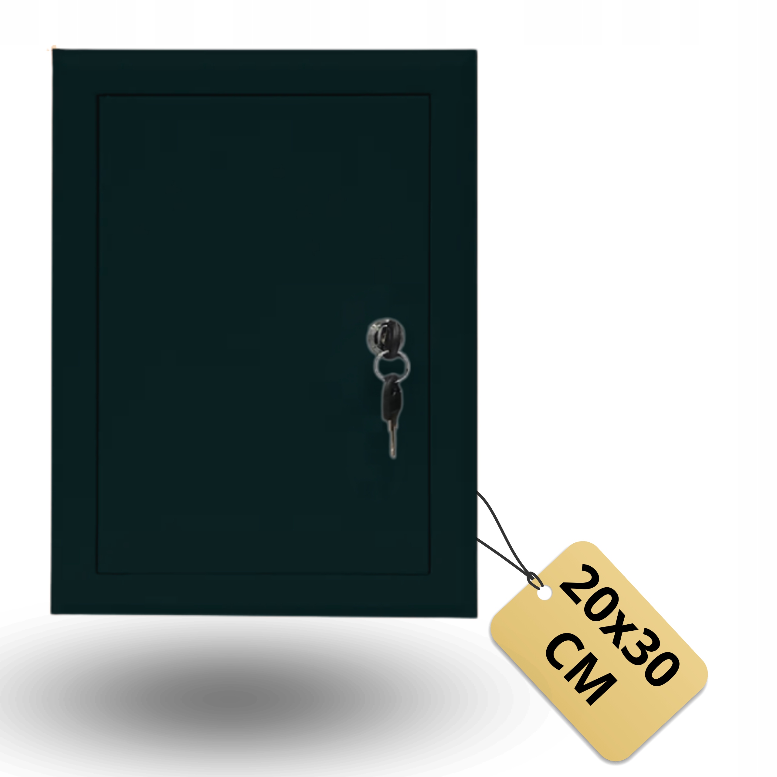 Revizní Dvířka Grafit 20x30 cm Kovový Rámeček Se Zámkem Klíč