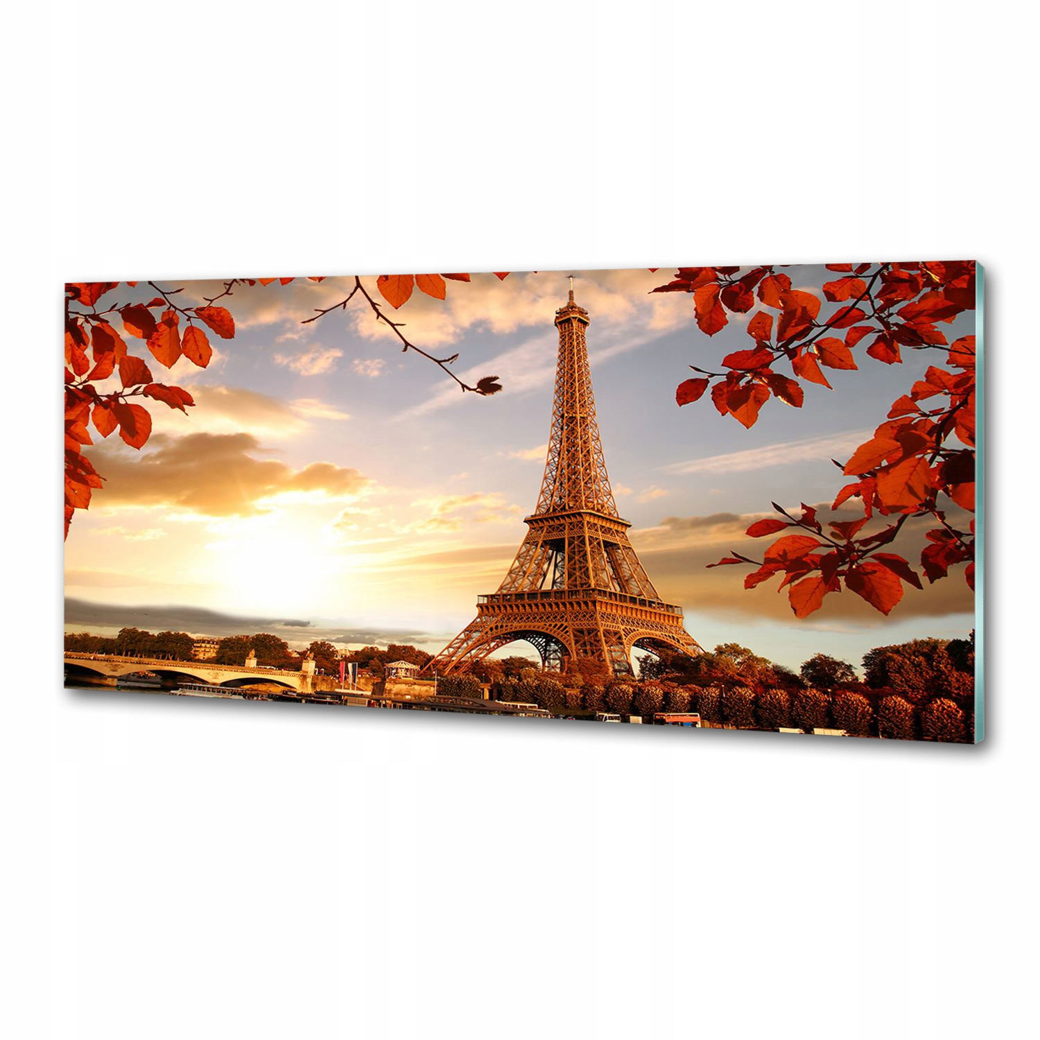 Panel do kuchyně Eiffelova věž Paříž 125x50 Lepidlo
