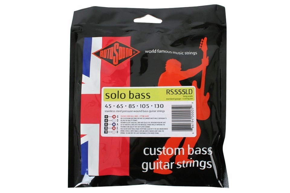 Rotosound RS555LD struny pro baskytaru 5strunné 45-130