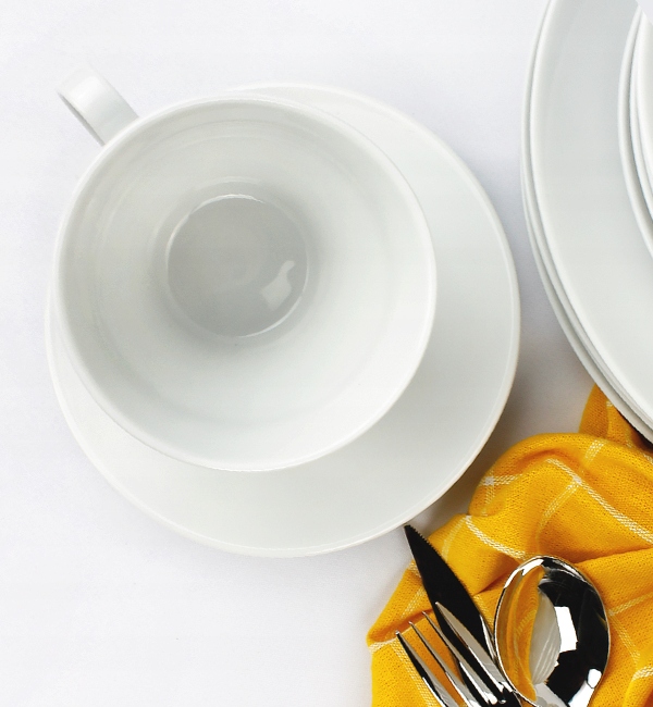 LUBIANA PAULA 6 x FILIŻANKA 290 ML + SPODEK 17 CM Linia Paula