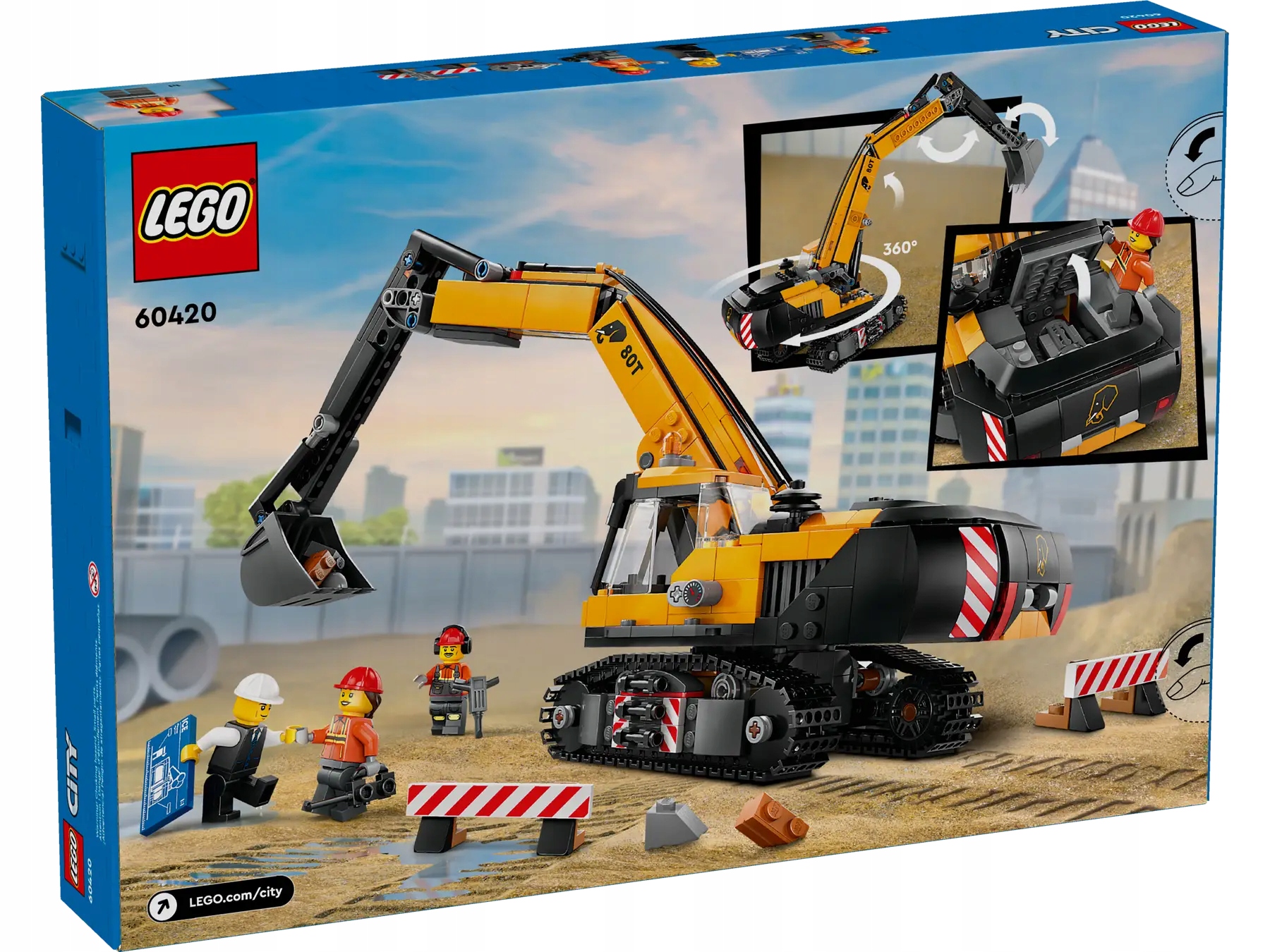 Lego City 60420 Žlutý Bagr 633 Dílků