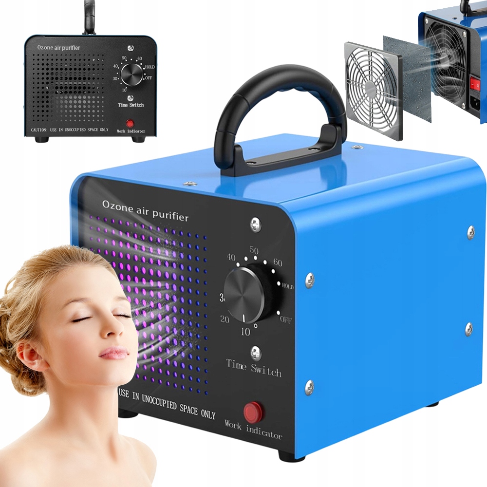 Domácí Ozonátor, Voda, Potraviny, Silný Vzduch 60000 Mg/h