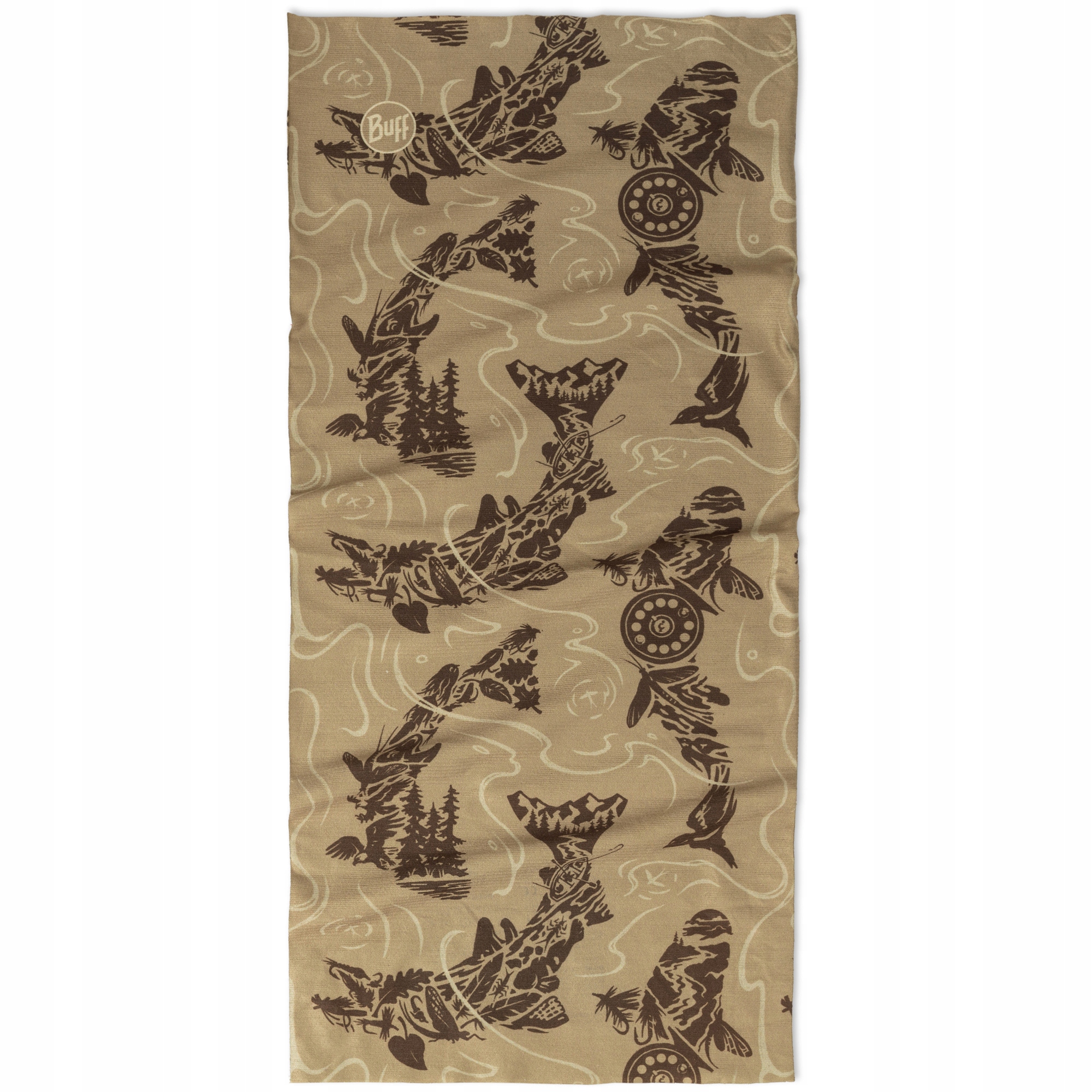Bandana Buff Coolnet Uv Lake River Khaki