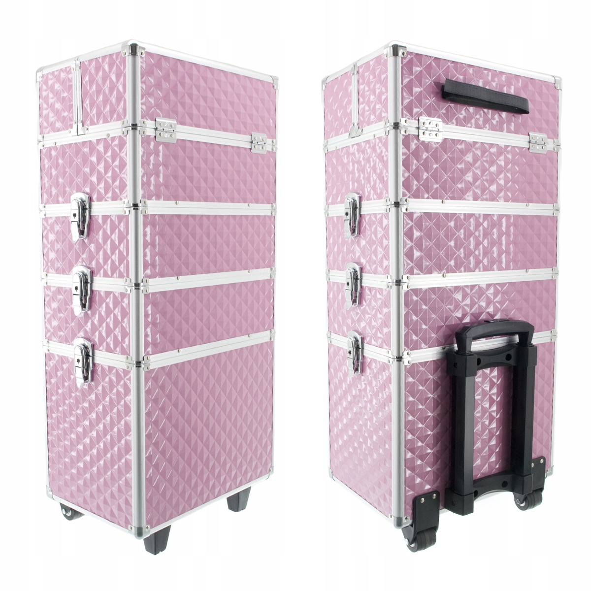 

Kuferek kosmetyczny walizka troley 3D kółkach XXL