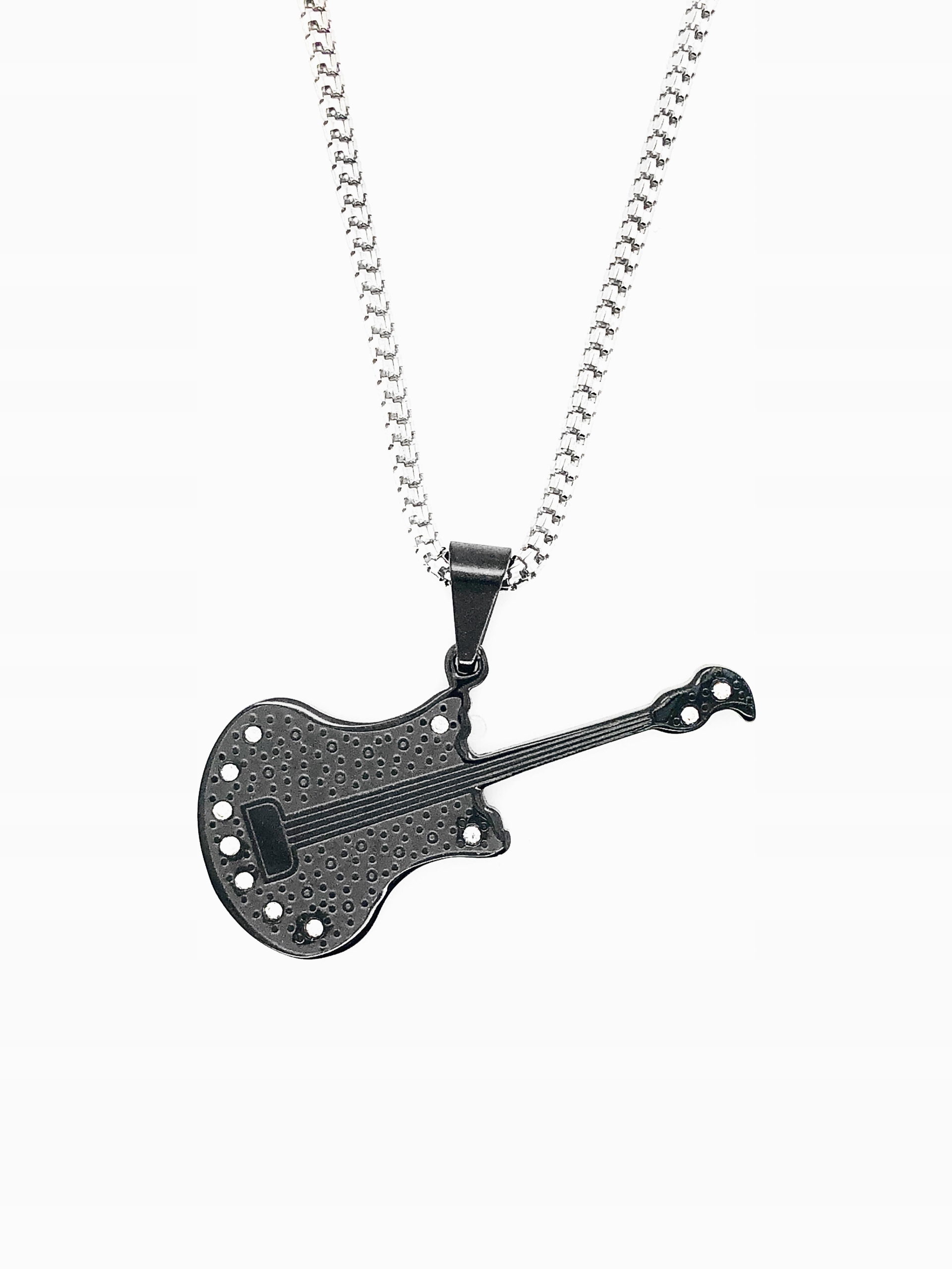 

Naszyjnik wisior Stalowy nieśmiertelnik gitara