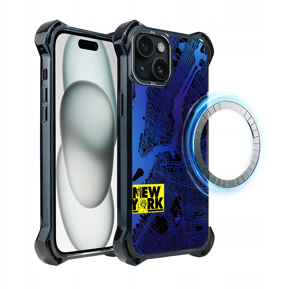 Pouzdro Ibizu DropGuard Ultra iPhone 15 s MagSafe, New York