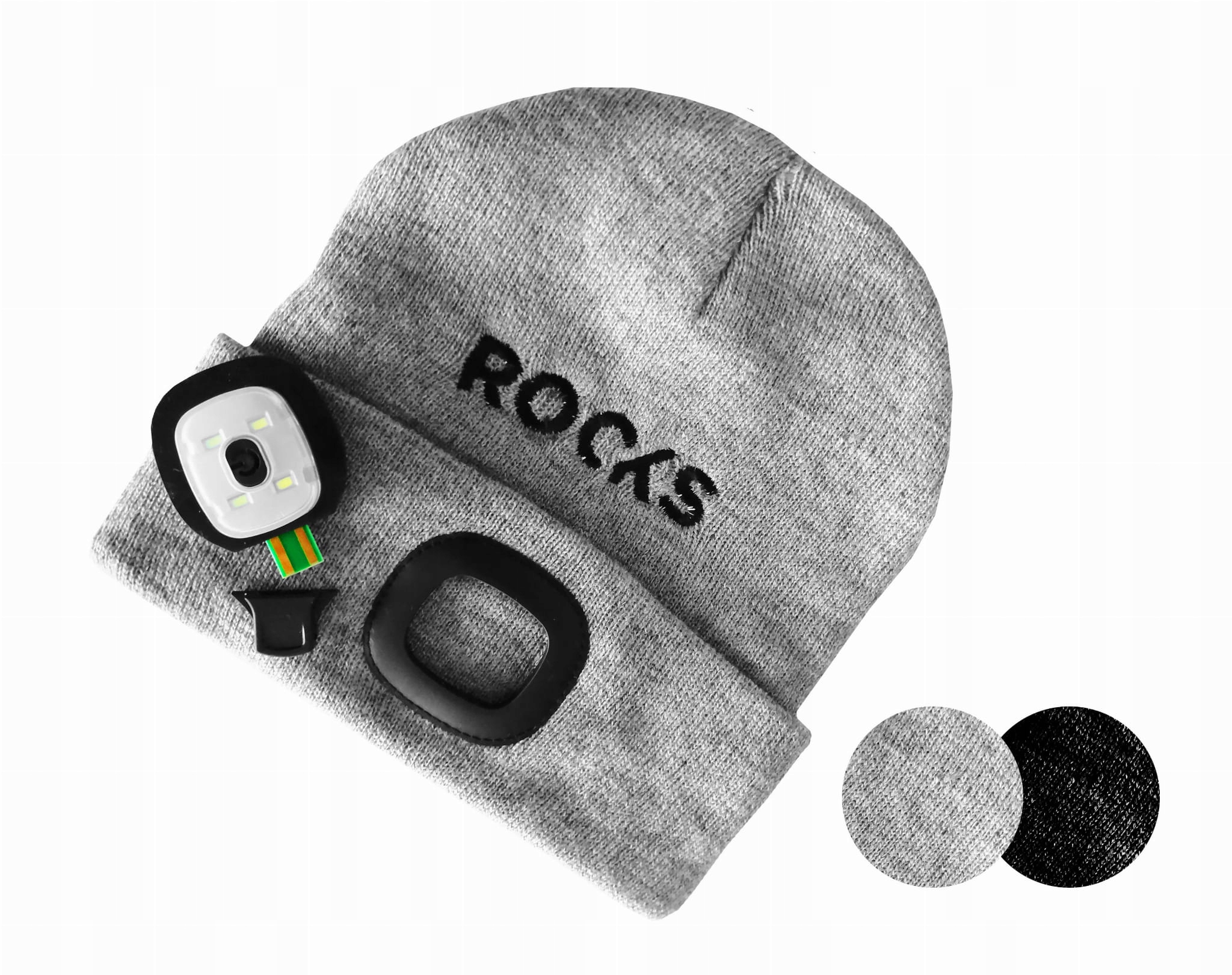 Czapka z lampką 80 lum Rooks czarna Marka inna