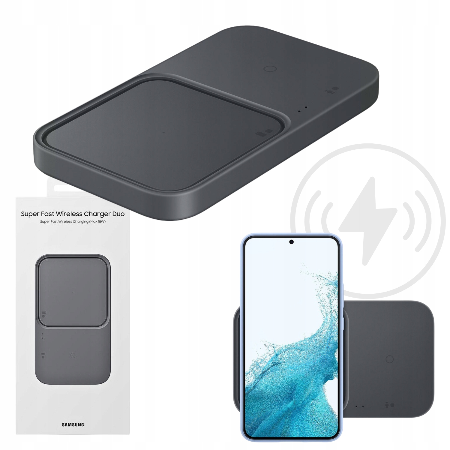 Ładowarka Indukcyjna Samsung Wireless Charger 15W Oryginalna Slim