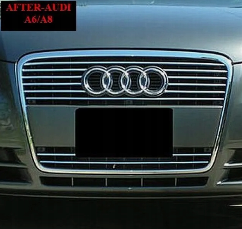 2005-2008 AUDI A6 - LIstwy chrom grill chromowan