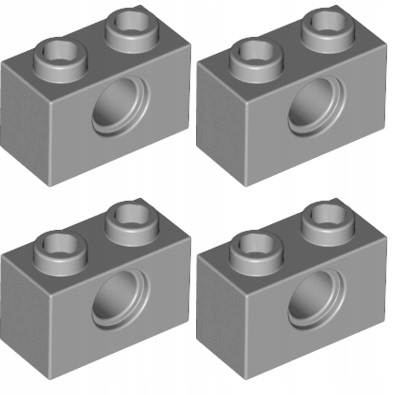 

Lego Technic belka 1x2 jasny szary 3700 4 szt