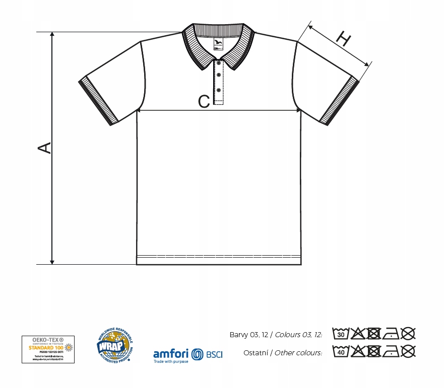 KOSZULKA MĘSKA PIQUE POLO 203 T-SHIRT POLÓWKA BAWEŁNA M MALFINI ADLER Wzór dominujący bez wzoru