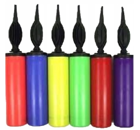 POMPKA RĘCZNA DWUBIEGOWA DO BALONÓW MATERACY KOLOROWA