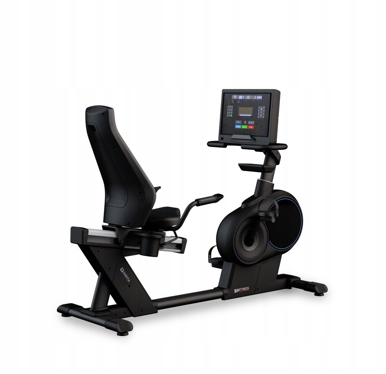 Rower poziomy elektromagnetyczny Bh Fitness Inertia H778 Led Mata